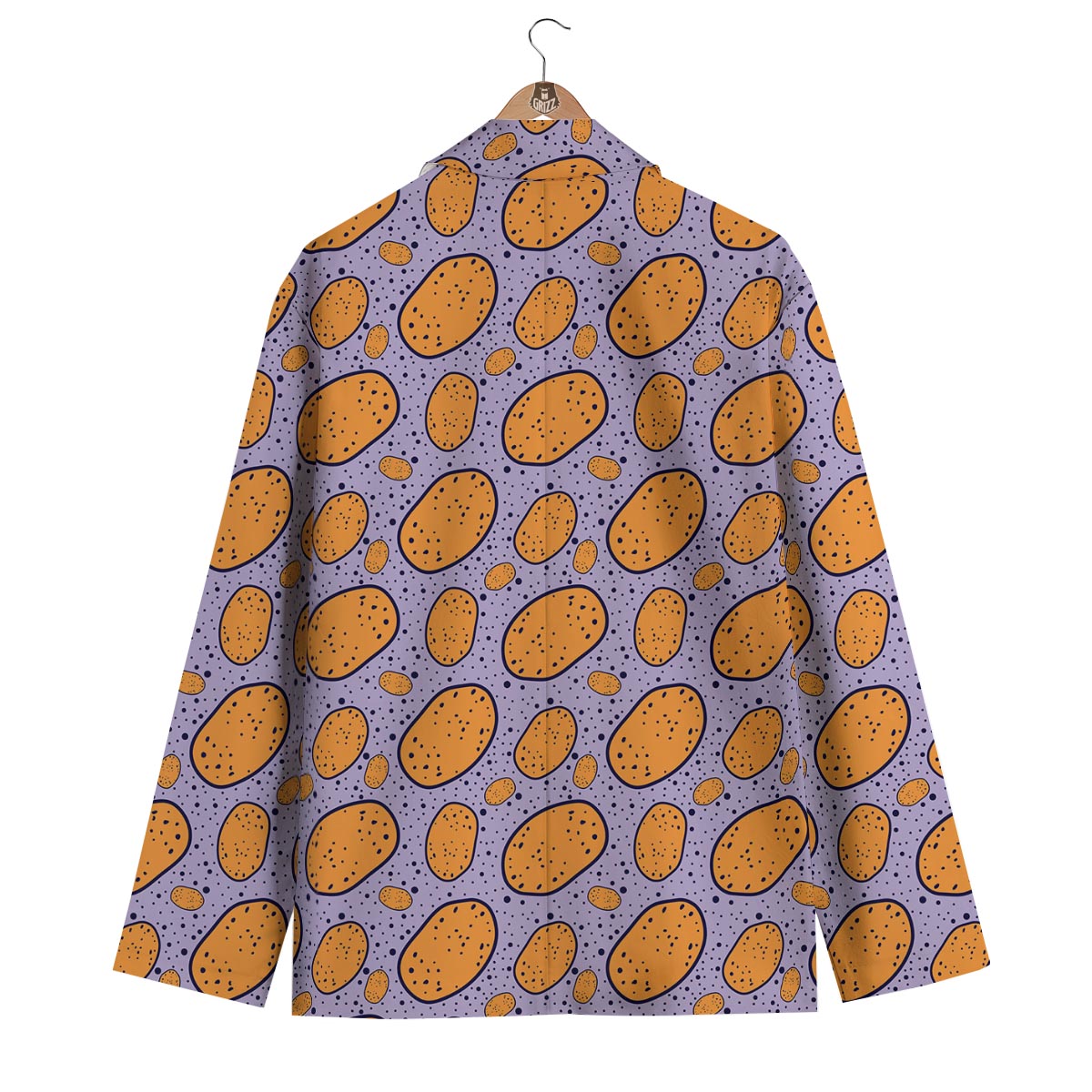 Potato Print Pattern Men's Blazer-grizzshop