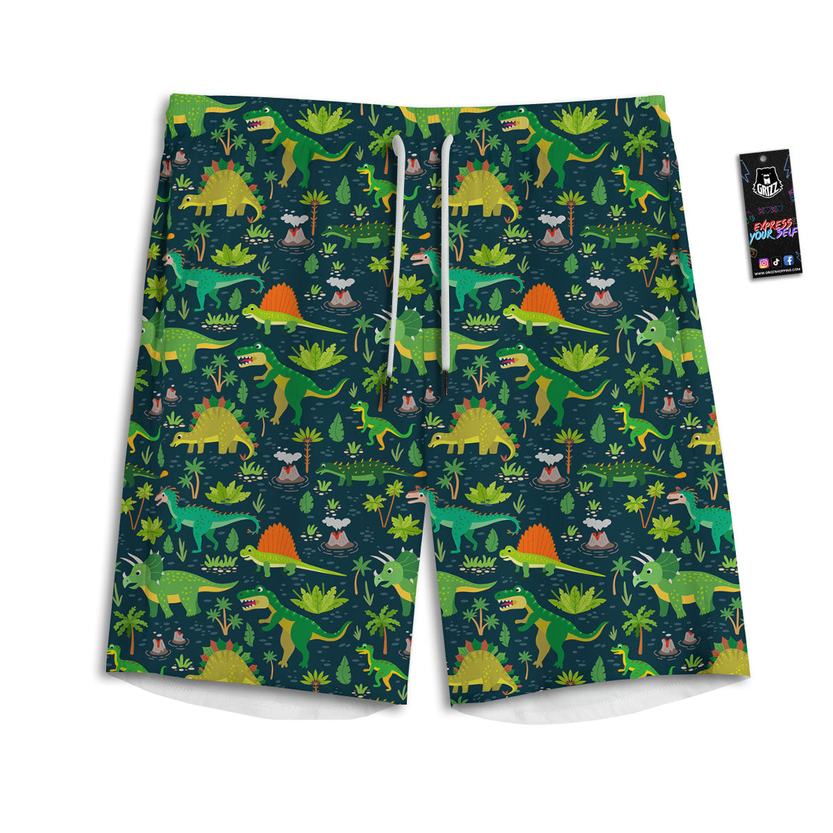 Rave Pastel Print Pattern Men's Athletic Shorts