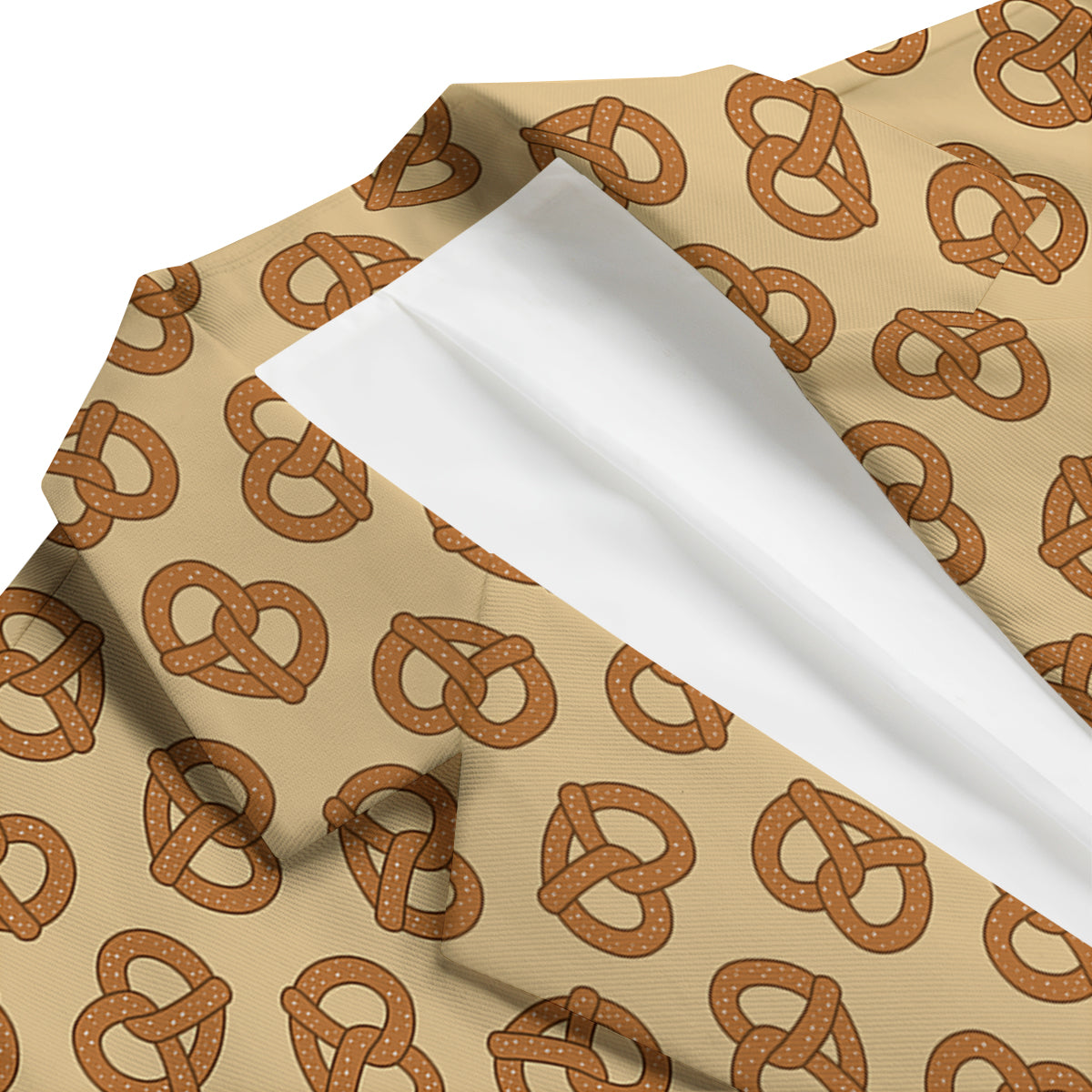 Pretzel Bakery Print Pattern Men's Blazer-grizzshop