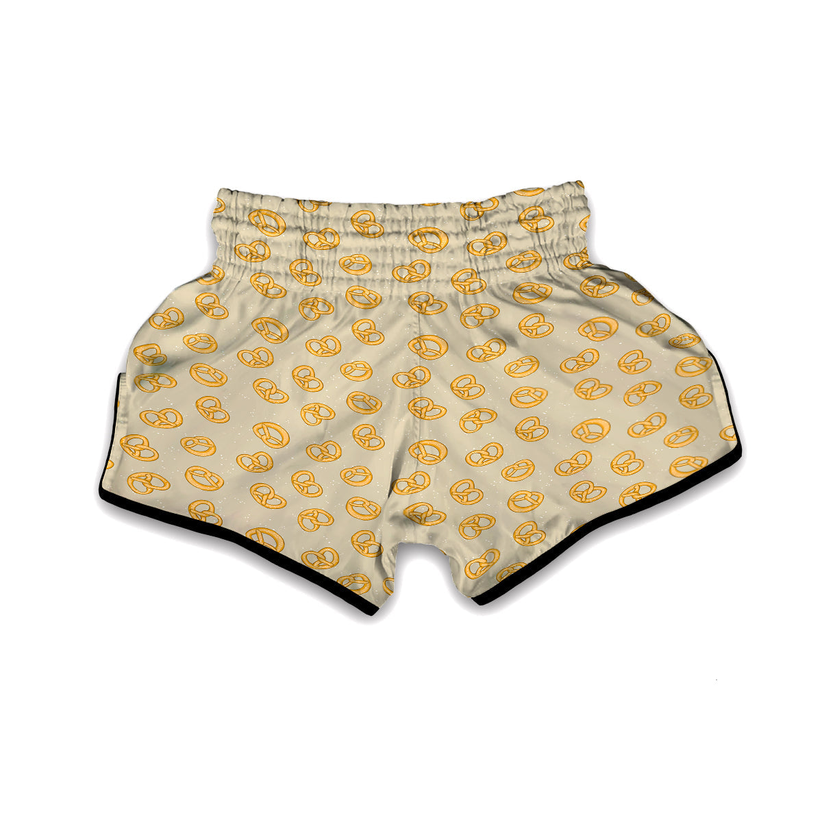 Pretzel Cafeteria Print Pattern Muay Thai Boxing Shorts-grizzshop