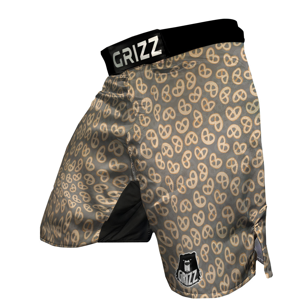 Pretzel Sweet Bakery Print Pattern MMA Shorts-grizzshop