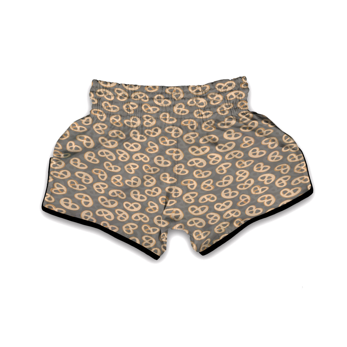 Pretzel Sweet Bakery Print Pattern Muay Thai Boxing Shorts-grizzshop