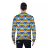 Pride Heart Rainbow LGBT Print Pattern Baseball Jacket-grizzshop