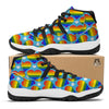 Pride Heart Rainbow LGBT Print Pattern Black Bball Shoes-grizzshop