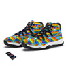 Pride Heart Rainbow LGBT Print Pattern Black Bball Shoes-grizzshop