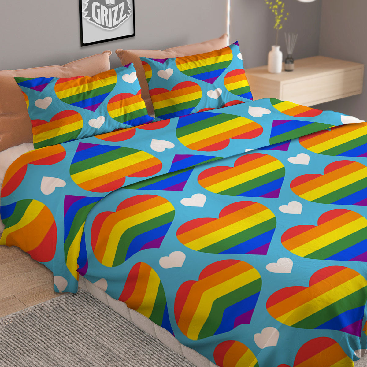 Plumeria Yellow And Black Print Pattern Duvet Cover Bedding Set