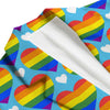 Pride Heart Rainbow LGBT Print Pattern Men's Blazer-grizzshop