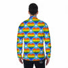 Pride Heart Rainbow LGBT Print Pattern Men's Long Sleeve Shirts-grizzshop