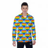 Pride Heart Rainbow LGBT Print Pattern Men's Long Sleeve Shirts-grizzshop