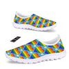 Pride Heart Rainbow LGBT Print Pattern Nurse Shoes-grizzshop