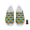 Pride Heart Rainbow LGBT Print Pattern Nurse Shoes-grizzshop