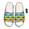 Pride Heart Rainbow LGBT Print Pattern Sandals-grizzshop