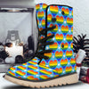 Pride Heart Rainbow LGBT Print Pattern Snow Boots-grizzshop