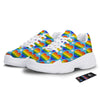 Pride Heart Rainbow LGBT Print Pattern White Chunky Shoes-grizzshop