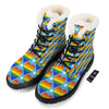 Pride Heart Rainbow LGBT Print Pattern Winter Boots-grizzshop