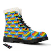 Pride Heart Rainbow LGBT Print Pattern Winter Boots-grizzshop