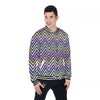 Pride Zigzag Rainbow Gay Print Pattern Baseball Jacket-grizzshop