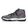 Pride Zigzag Rainbow Gay Print Pattern Black Bball Shoes-grizzshop