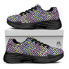 Pride Zigzag Rainbow Gay Print Pattern Black Chunky Shoes-grizzshop