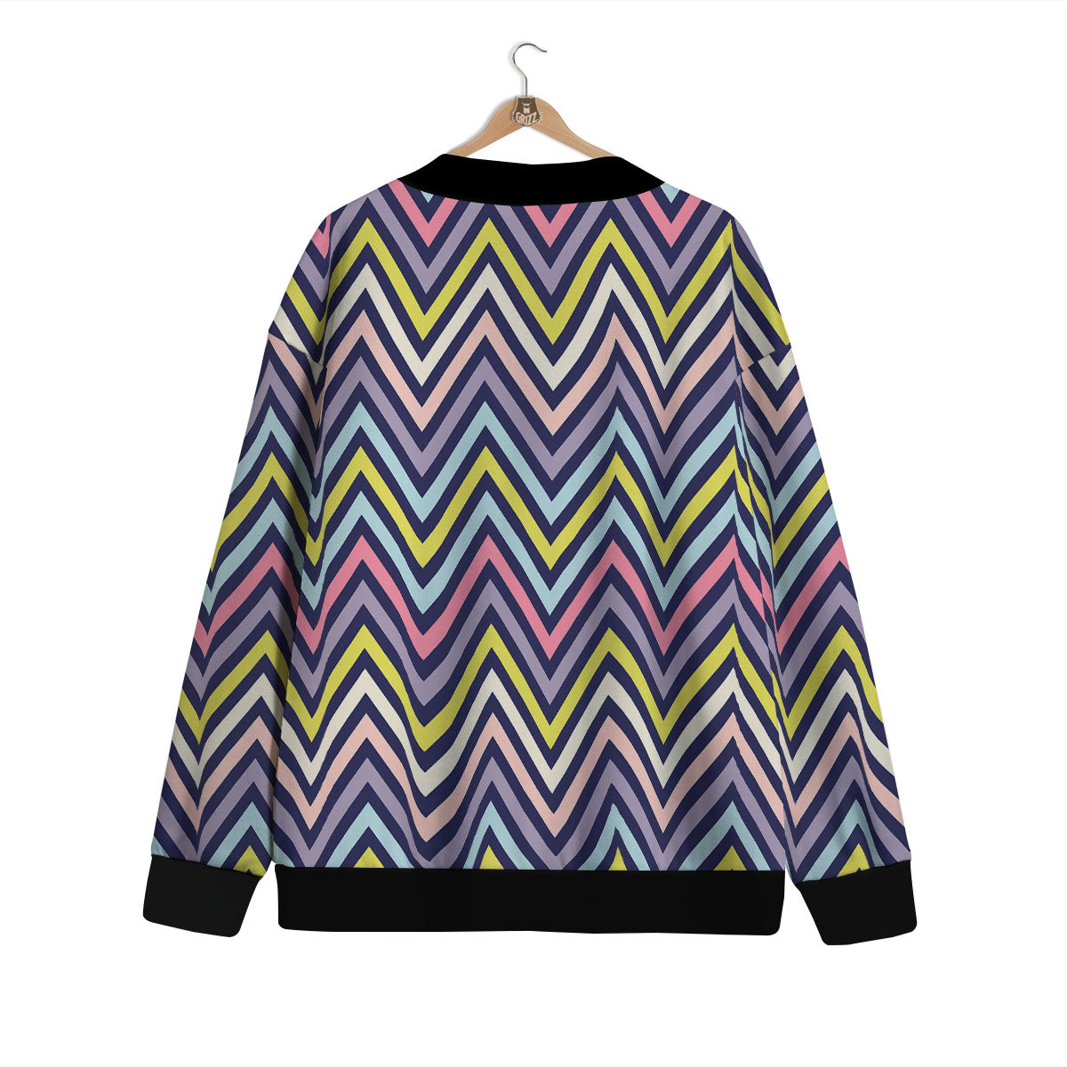 Pride Zigzag Rainbow Gay Print Pattern Cardigan-grizzshop