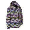 Pride Zigzag Rainbow Gay Print Pattern Down Jacket-grizzshop