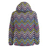 Pride Zigzag Rainbow Gay Print Pattern Down Jacket-grizzshop