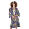 Pride Zigzag Rainbow Gay Print Pattern Kimono-grizzshop