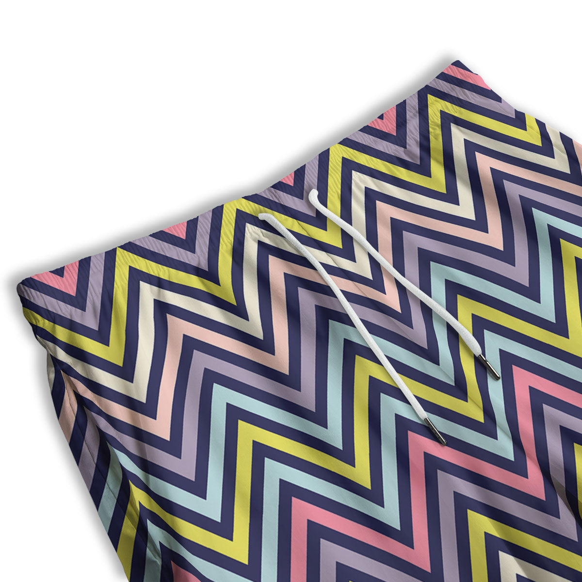 Pride Zigzag Rainbow Gay Print Pattern Men's Athletic Shorts