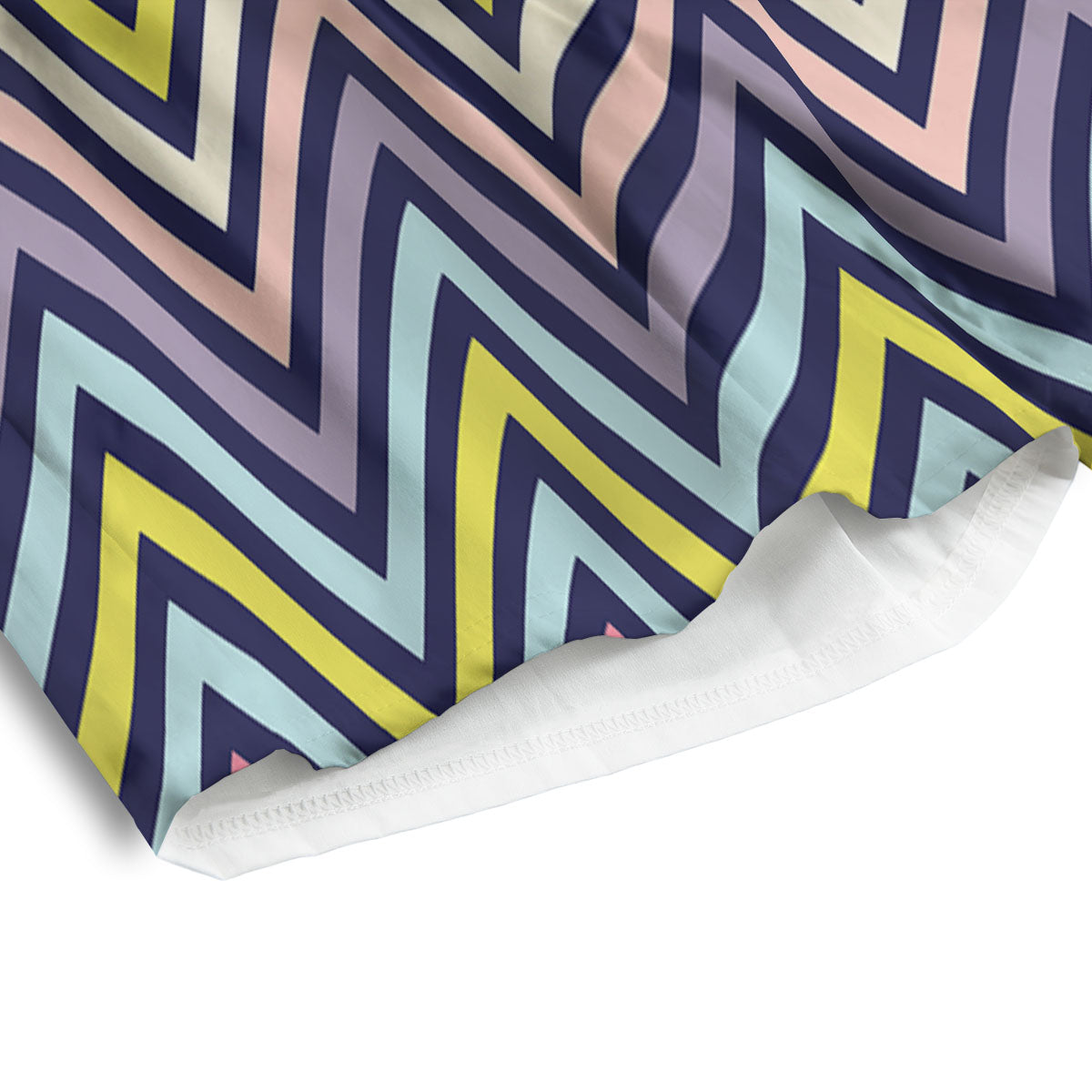 Pride Zigzag Rainbow Gay Print Pattern Men's Athletic Shorts