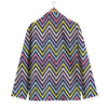 Pride Zigzag Rainbow Gay Print Pattern Men's Blazer-grizzshop