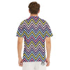 Pride Zigzag Rainbow Gay Print Pattern Men's Golf Shirts-grizzshop