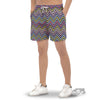 Pride Zigzag Rainbow Gay Print Pattern Men's Gym Shorts-grizzshop