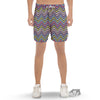 Pride Zigzag Rainbow Gay Print Pattern Men's Gym Shorts-grizzshop