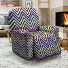 Pride Zigzag Rainbow Gay Print Pattern Recliner Slipcover-grizzshop