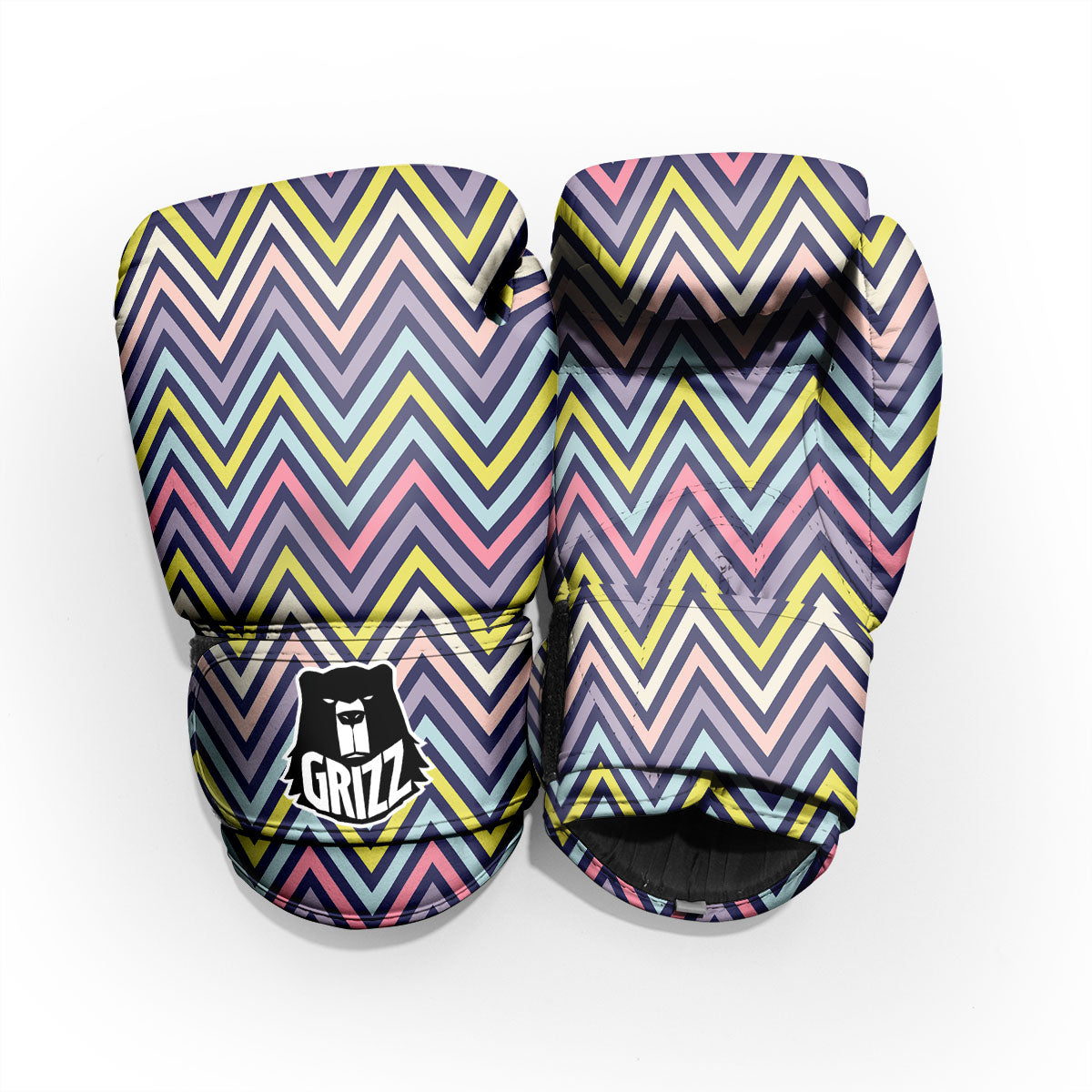 Pride Zigzag Rainbow Gay Print Pattern Pro Boxing Glove
