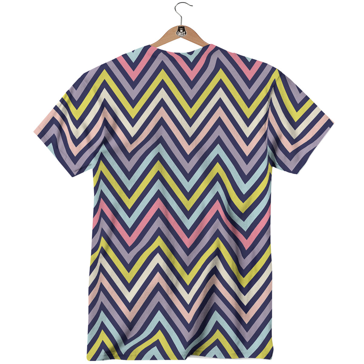 Pride Zigzag Rainbow Gay Print Pattern T-Shirt-grizzshop