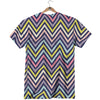 Pride Zigzag Rainbow Gay Print Pattern T-Shirt-grizzshop