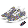 Pride Zigzag Rainbow Gay Print Pattern Tennis Shoes-grizzshop