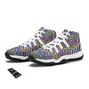 Pride Zigzag Rainbow Gay Print Pattern White Bball Shoes-grizzshop