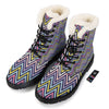 Pride Zigzag Rainbow Gay Print Pattern Winter Boots-grizzshop