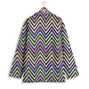 Pride Zigzag Rainbow Gay Print Pattern Women's Blazer-grizzshop