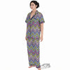 Pride Zigzag Rainbow Gay Print Pattern Women's Pajamas Set-grizzshop