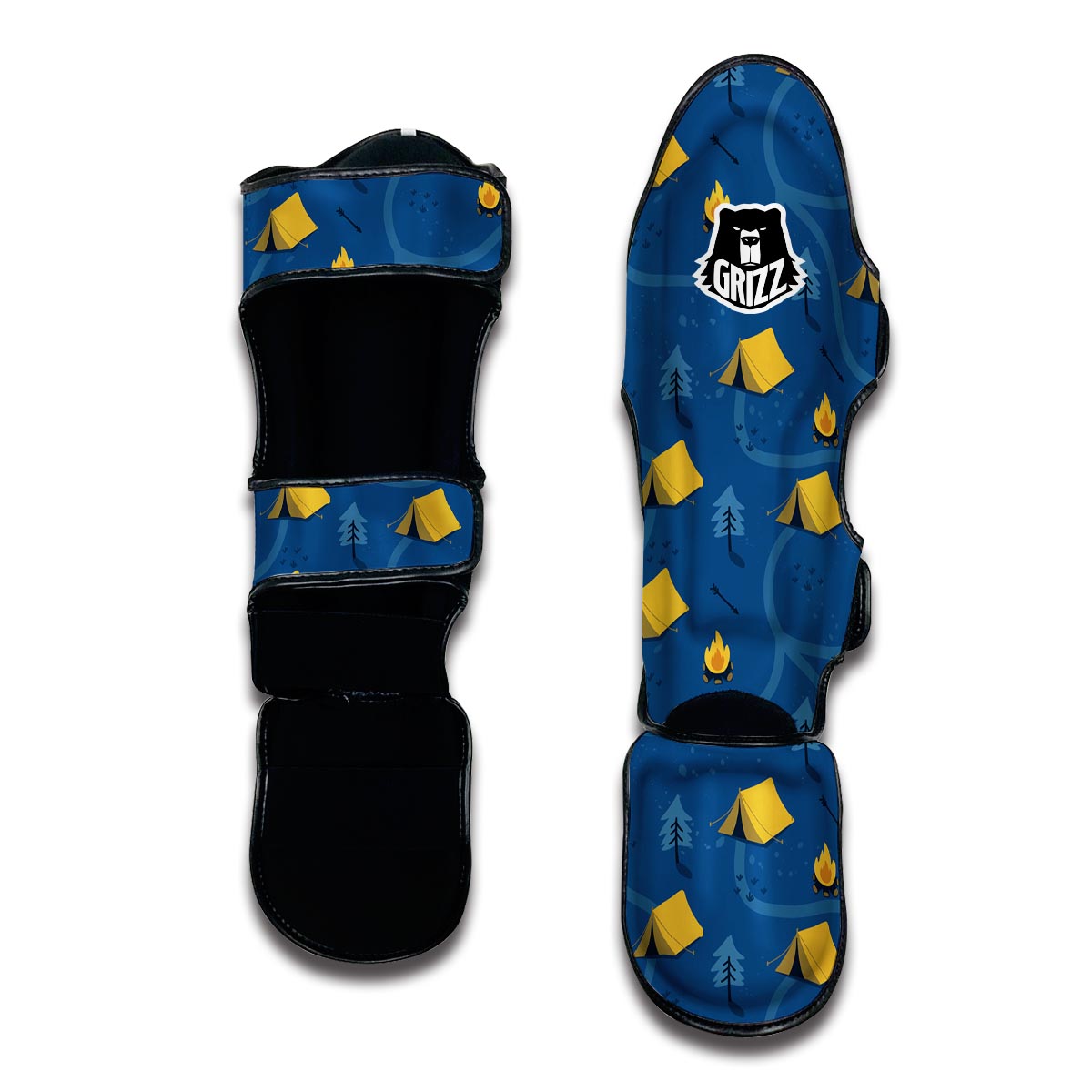 Print Camper Pattern Muay Thai Shin Guards-grizzshop