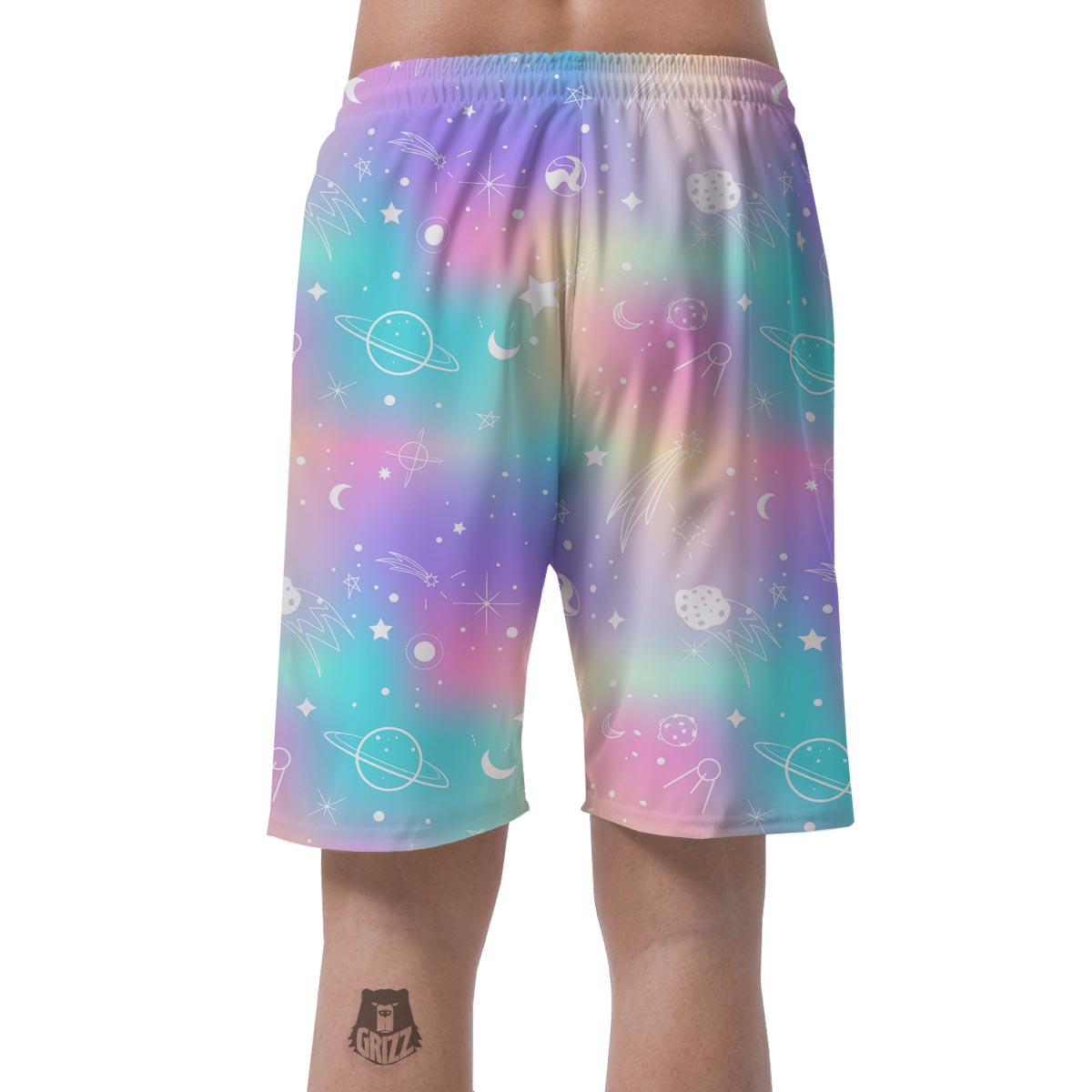 Print Holographic Men's Shorts-grizzshop