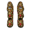 Print Pattern Baseball Muay Thai Shin Guards-grizzshop