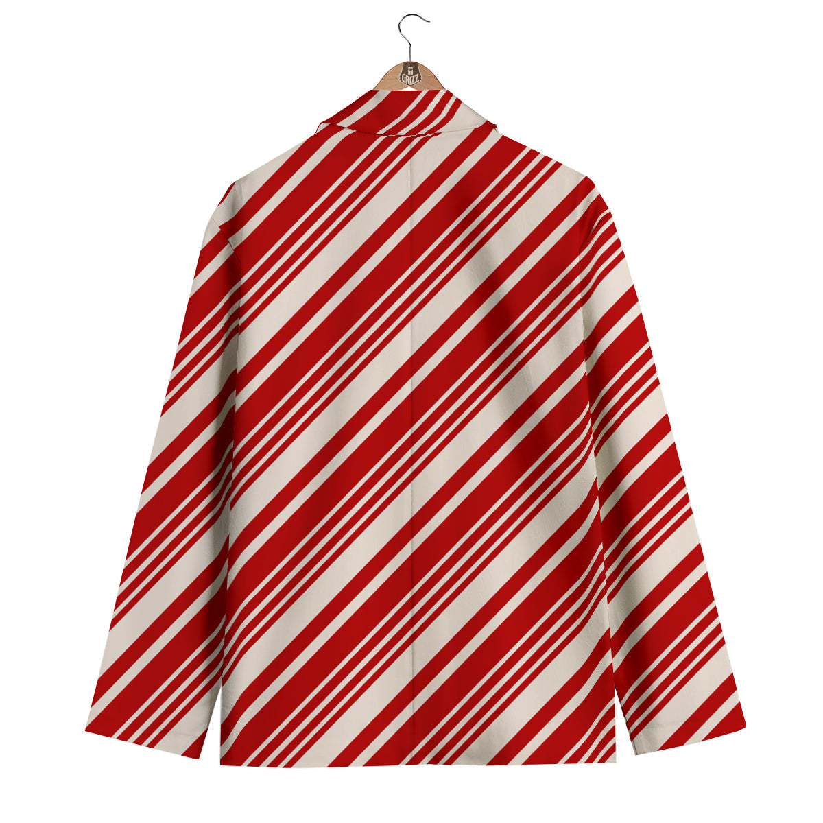 Print Pattern Cady Cane Men's Blazer-grizzshop