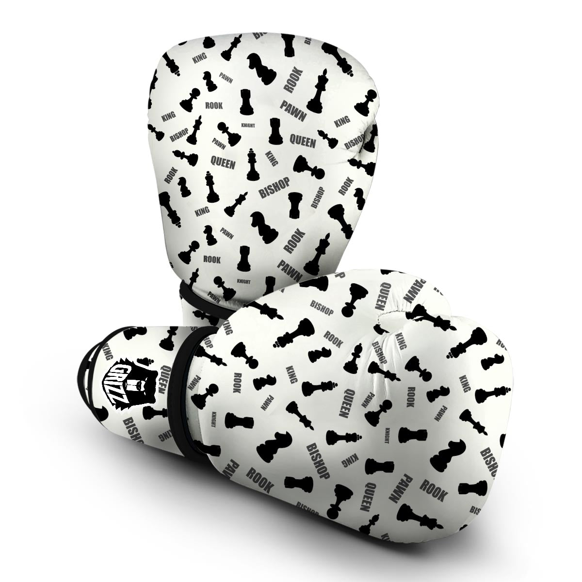 Print Pattern Chess Boxing Gloves-grizzshop