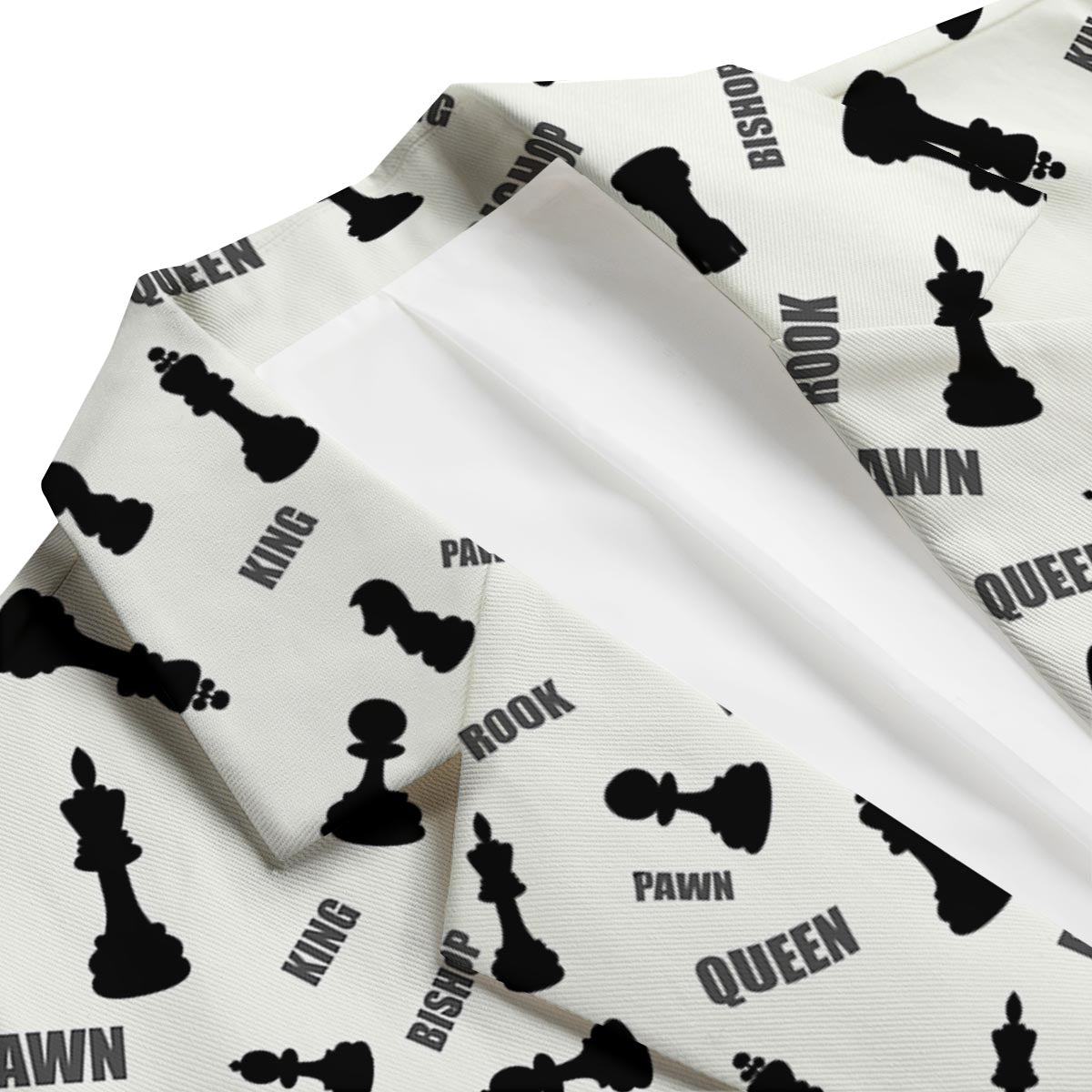 Print Pattern Chess Men's Blazer-grizzshop
