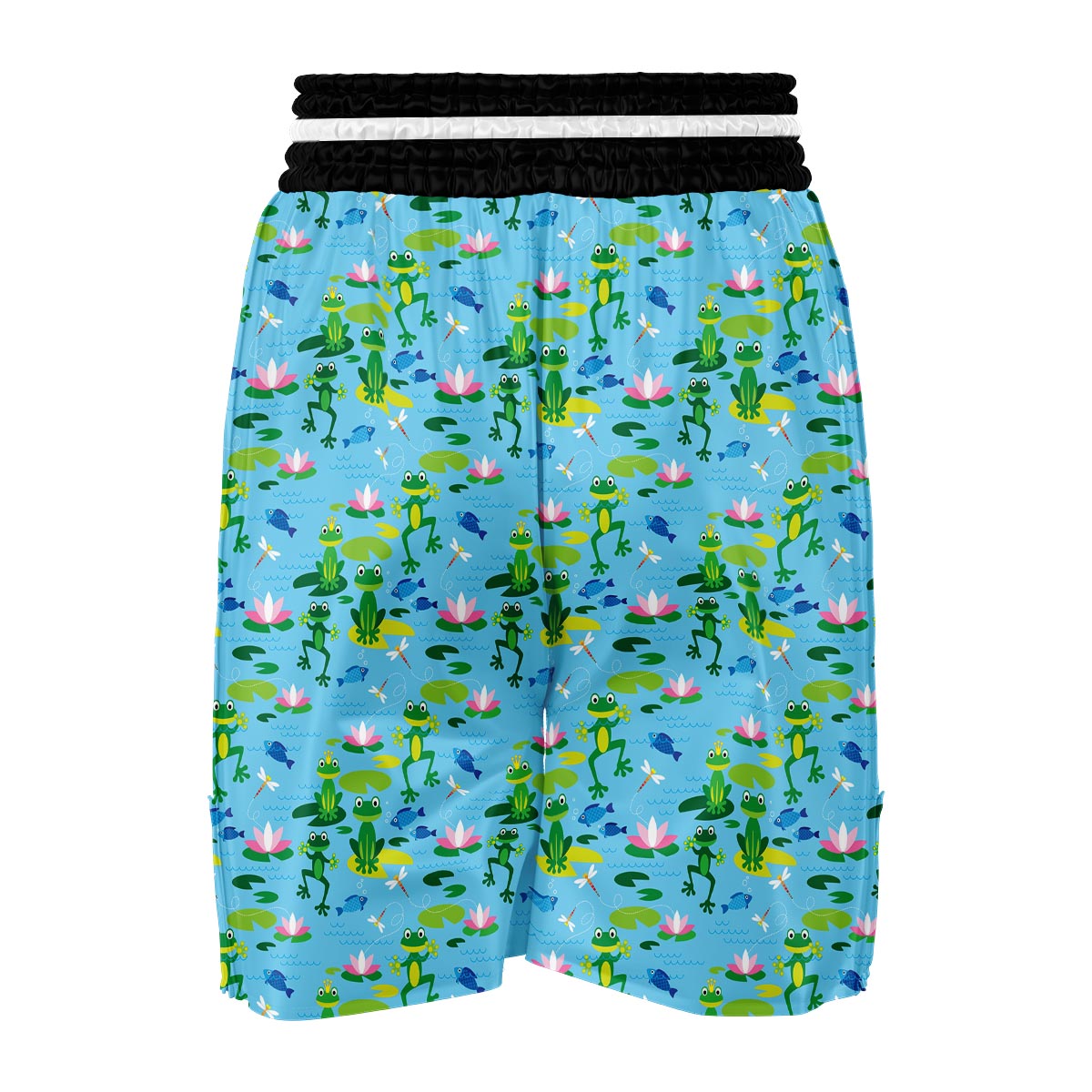 Print Pattern Frog Boxing Shorts-grizzshop