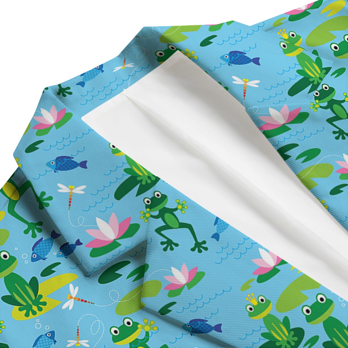 Print Pattern Frog Men's Blazer-grizzshop